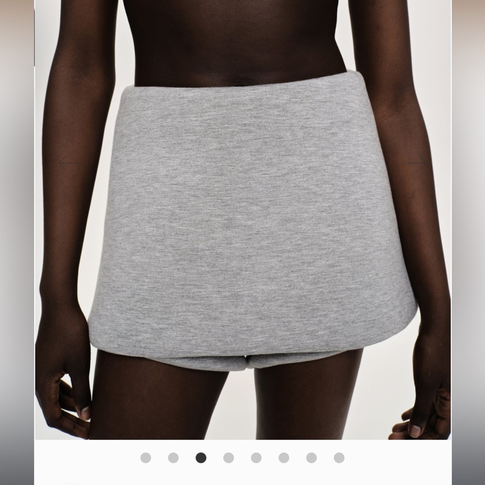 Source Unknown Segura Sweat Mini Skorts, Gainsboro Melange, size M